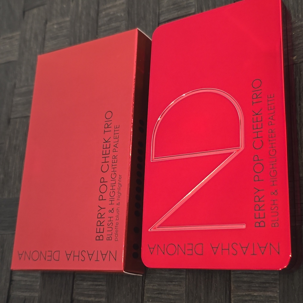 Natasha Denona Berry Pop Cheek Trio Blush & Highlighter Palette